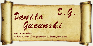 Danilo Gucunski vizit kartica